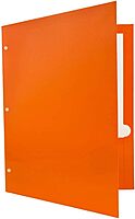 JAM PAPER Laminated Two-Pocket Glossy 3-Hole Letter Size Folders