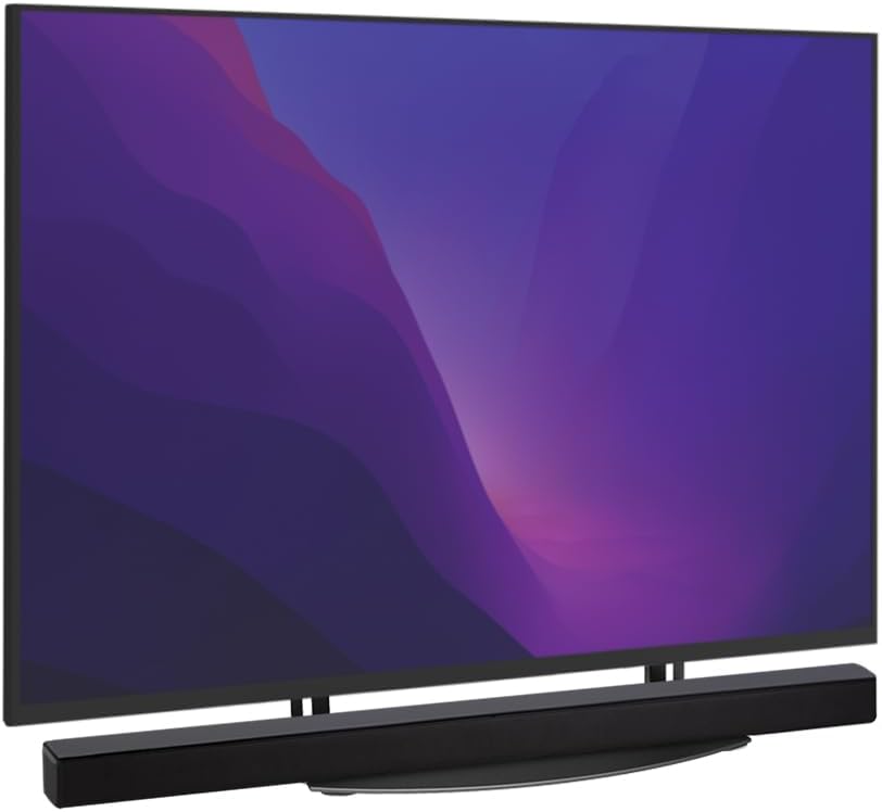 Monoprice TV Mounted Glass Shelf, Allows Above or Below TV Mounting of Blu-Ray Player, Cable Box, Game Console