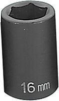 GREY PNEUMATIC 2016 Standard Socket, 1/2" Drive