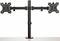 StarTech.com Desk Mount Dual Monitor Arm - Desk Clamp/Grommet VESA Monitor Mount for up to 32 inch Displays - Ergonomic Articulating Monitor Arm - Height Adjustable/Tilt/Swivel/Rotating (ARMDUAL2)