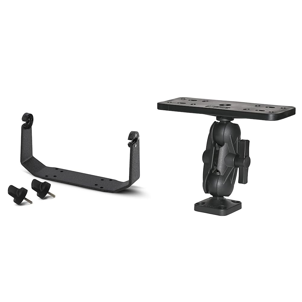 Humminbird 740199-1 GM H7R2 Helix 7 Model Gimbal Mount & Scotty 0163 Ball-Mount Fish Finder and Universal Mounting Plate