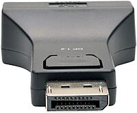 Tripp Lite DisplayPort to DVI Adapter Converter Compact, Displayport 1.2 DP2DVI DP-M to DVI-F (P134-000-DVI-V2),Black