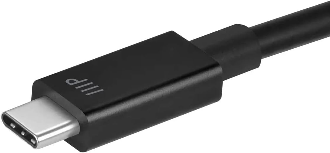 Monoprice Thunderbolt 4 Cable - Intel Certified, 40Gbps, 240 Watts Power Delivery, 8K Ultra HD, 1 Meter, Black