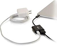 C2G USB Adapter, 4K, USB C to HDMI UHD Audio/Video Adapter Converter with Power, Black, Cables to Go 29531