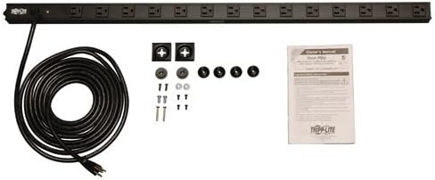 Tripp Lite Basic PDU, 1.44kW Single-Phase, 120V, 14 Outlets (5-15R), NEMA 5-15P Input, 15 ft. Cord