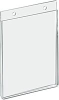 AZAR DISPLAYS U-Frame Wall-Mount Acrylic Sign Holders, Clear, Pack Of 10
