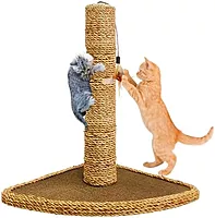Natural Sisal Cat Scratching Post with Corner Base