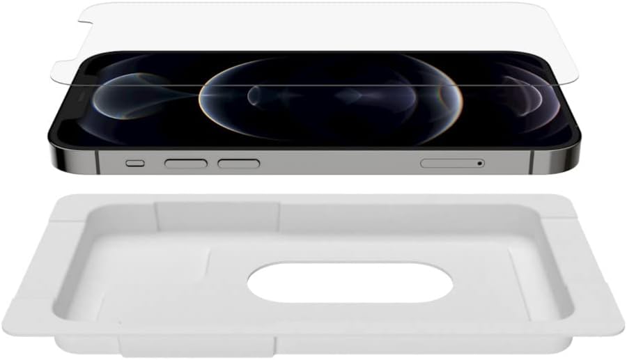 BELKIN ScreenForce TemperedGlass Anti-Microbial Screen Protector for iPhone 12/12 Pro/12 Pro Max