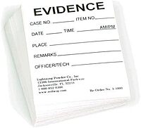Forensics Source 3-1000 Evidence ID Labels 2 x 2 (100 Pack)