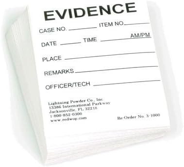 Forensics Source 3-1000 Evidence ID Labels 2 x 2 (100 Pack)