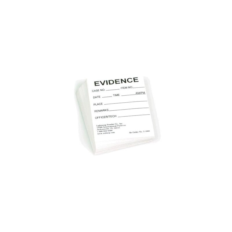Forensics Source 3-1000 Evidence ID Labels 2 x 2 (100 Pack)