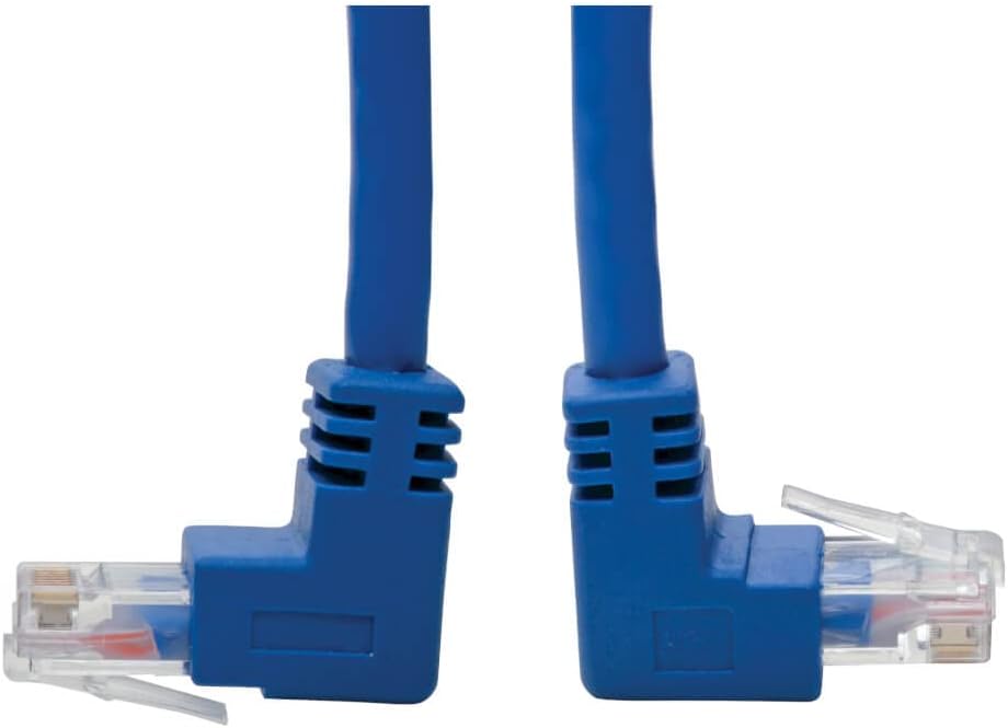 Tripp Lite Cat6 UTP Molded RJ45 Patch Cable, Blue (Up-Angle/Down-Angle/Left-Angle)