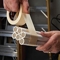 3M 201+ Tan Masking/Painter's Tape - 96 mm Width - 64744 [PRICE is per ROLL]