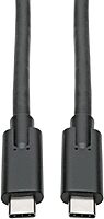 Tripp Lite USB-C to USB Type-C Cable, USB 3.2 Gen 1, 5A / 100W Charging, 5 Gbps Data, Thunderbolt 3 Compatible, Black, 6 Feet / 1.8 Meters, 3-Year Warranty (U420-006-5A)