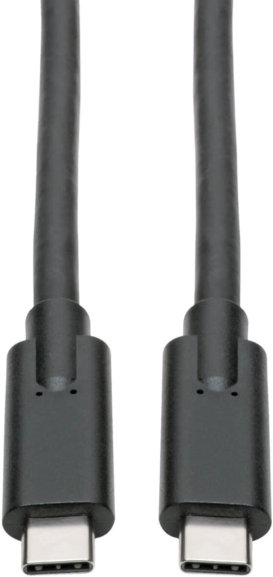 Tripp Lite USB-C to USB Type-C Cable, USB 3.2 Gen 1, 5A / 100W Charging, 5 Gbps Data, Thunderbolt 3 Compatible, Black