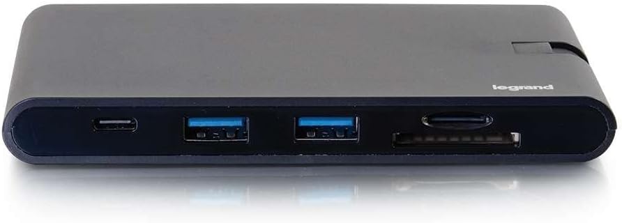 USB-C® 9-in-1 Compact Docking Station with 4K HDMI®, VGA, Ethernet, USB, SD Card Reader and Power Delivery up to 100W