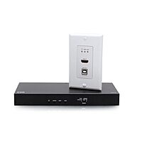 C2G HDMI HDBASET + USB-B to A and RS232 Over CAT Extender Single Gang Wall Plate