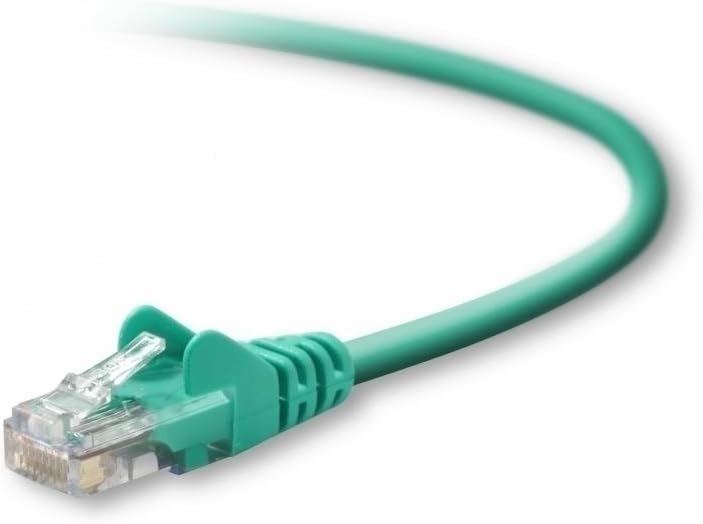 Belkin 15ft CAT5e Patch Cable - RJ-45 Male to Male - Green (Snagless)