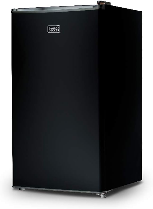 BLACK+DECKER Compact Refrigerator Energy Star Single Door Mini Fridge with Freezer