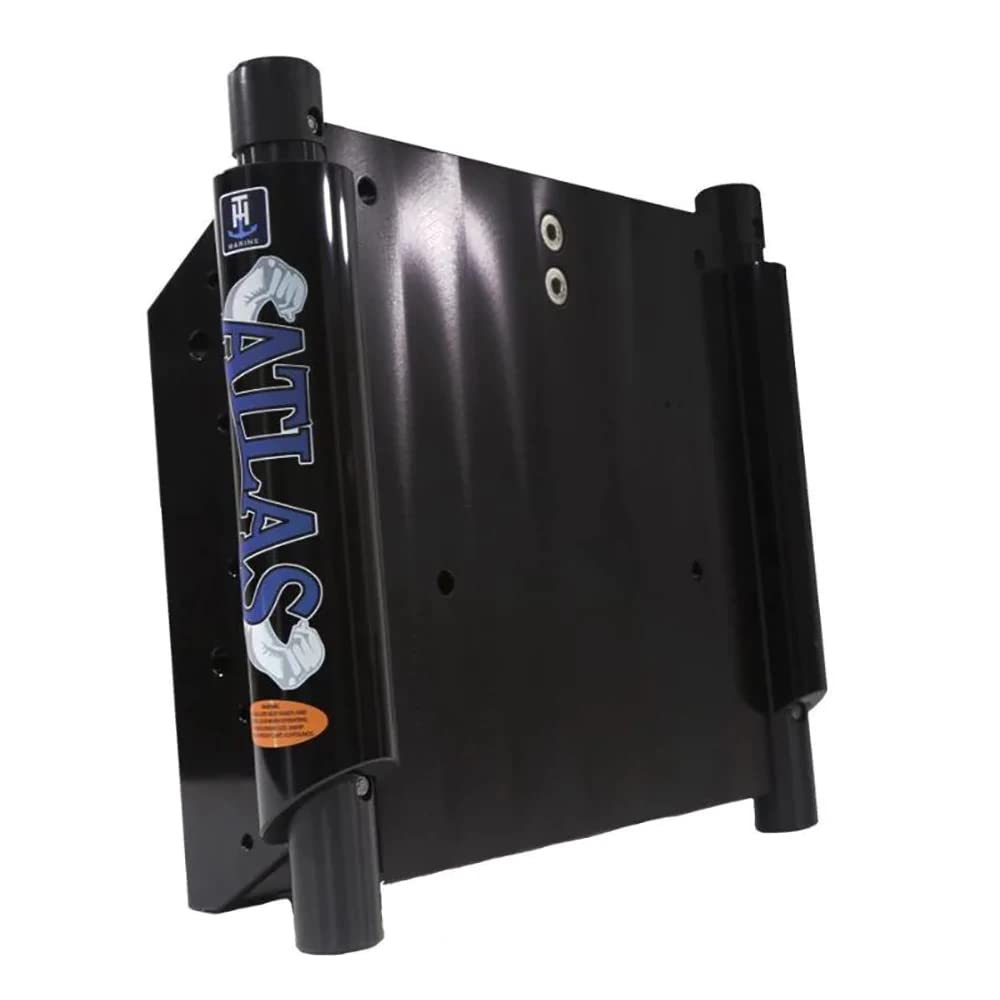 T-H Marine ATLAS  6" Set Back Hydraulic Jack Plate - Gloss Black Anodized
