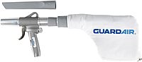 Guardair Gun Vac 1500 Pneumatic Gun Vacuum Cleaner Suction Kit with 9-Inch Crevice Tool and High Filtration Collection Bag GunVac Kit