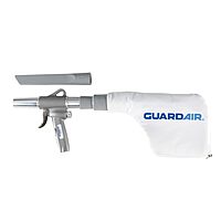 Guardair Gun Vac 1500 Pneumatic Gun Vacuum Cleaner Suction Kit with 9-Inch Crevice Tool and High Filtration Collection Bag GunVac Kit