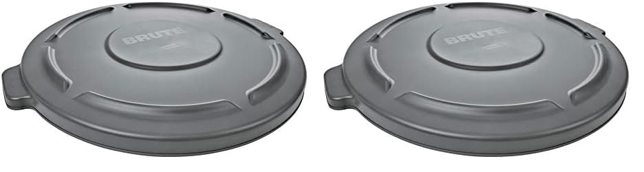 Rubbermaid BRUTE Commercial Flat Round Lid for BRUTE Containers