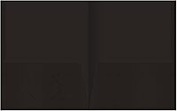 Office Depot® Brand 2-Pocket Folders Without Fasteners, Black, Pack of 25
