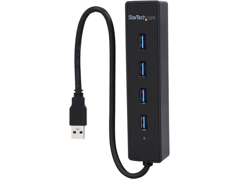 StarTech.com 4-Port USB 3.0 SuperSpeed Hub with Built-in Cable