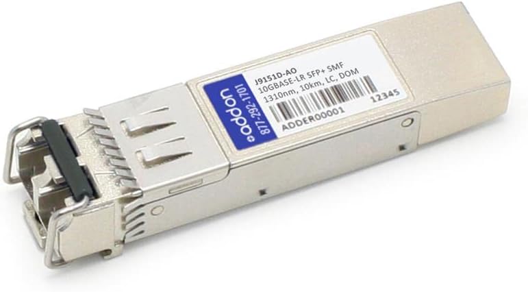 ADDON J9151D Compatible 10GBASE-LR SFP+ Transceiver (SMF, 1310nm, 10km, LC, DOM)
