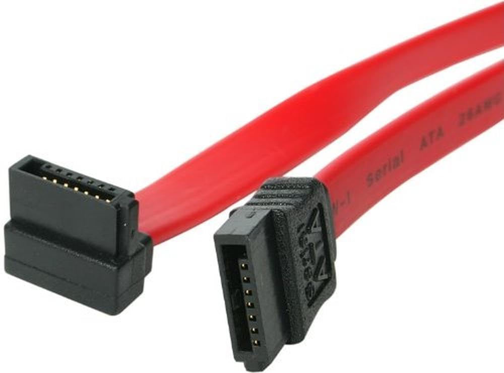 StarTech.com 6in SATA to Right Angle SATA Serial ATA Cable - 6in SATA Cable - left angle SATA Cable - angled SATA Cable