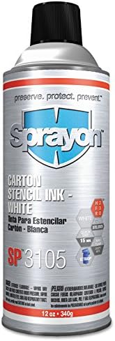 SPRAYON White Stencil Ink, 12oz
