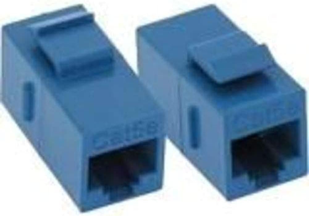 USA Unirise C5E-CPLR-BLU CAT5E RJ45 Keystone in-LINE Coupler, BLU