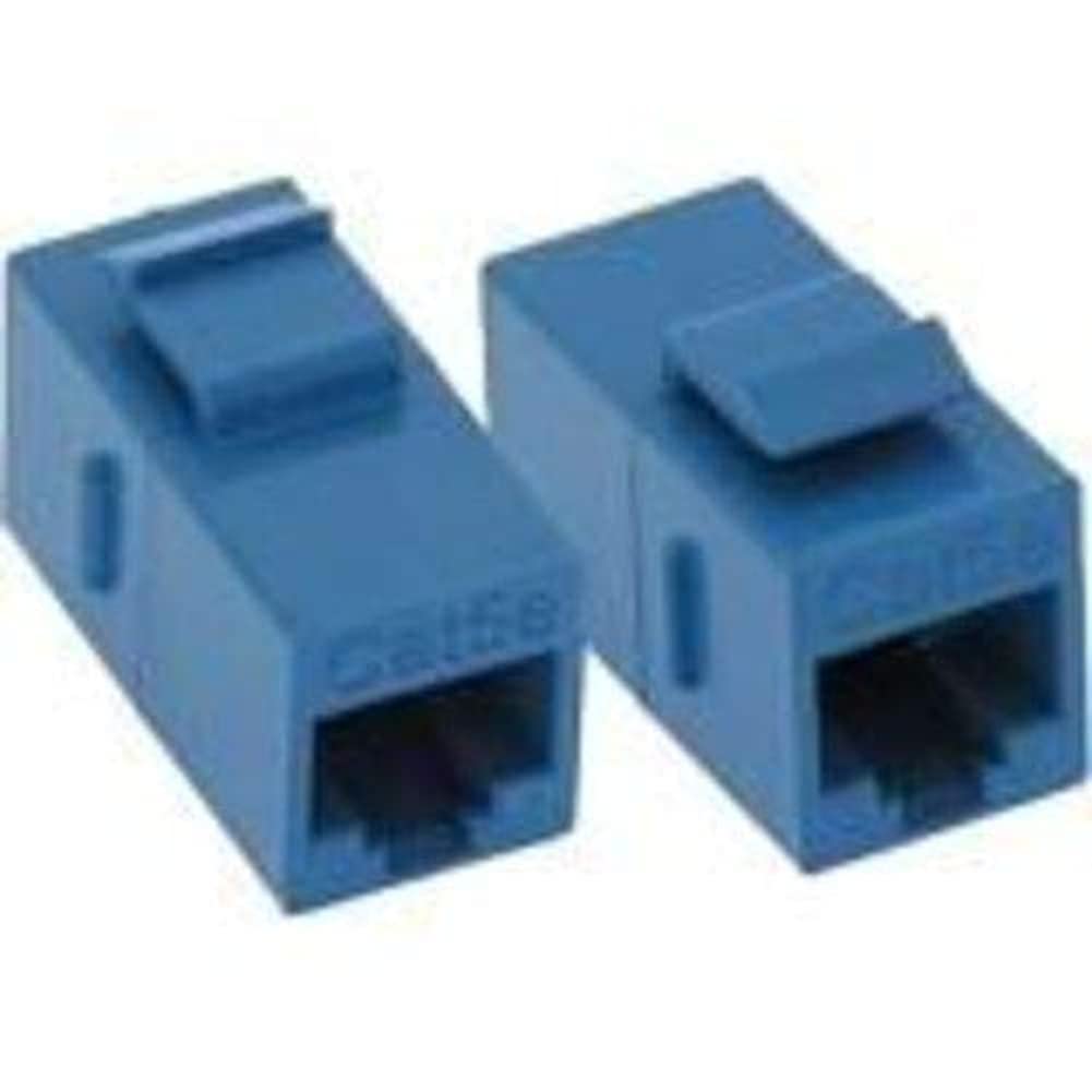 USA Unirise C5E-CPLR-BLU CAT5E RJ45 Keystone in-LINE Coupler, BLU