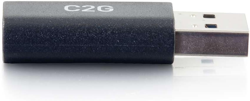 C2G USB C to USB A Adapter, Superspeed Adapter Converter, Plug and Play Adapter, C2G 54427