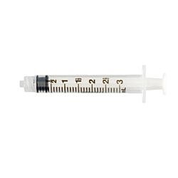 Monoject™ General Purpose Syringe 3 mL Luer Lock Tip, Sterile, 100/Box