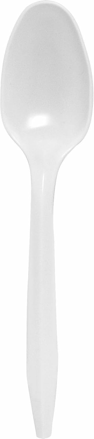 Genuine Joe Individually Wrapped Disposable Plastic Spoon - 1000/Carton