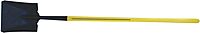Nupla 72-071 Ergo-Power Square Point Shovel, 11-1/2 in x 9-7/8 in Blade, 48 in Fiberglass Handle