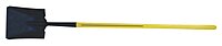 Nupla 72-071 Ergo-Power Square Point Shovel, 11-1/2 in x 9-7/8 in Blade, 48 in Fiberglass Handle