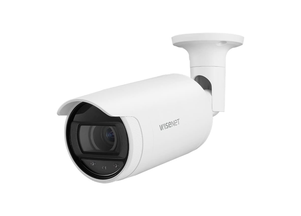Hanwha Techwin 9ANO-L7082R 4 Megapixel Network Camera, 98.43’ Infrared Night Vision, Hallway View (90⁰/270⁰), LDC Support