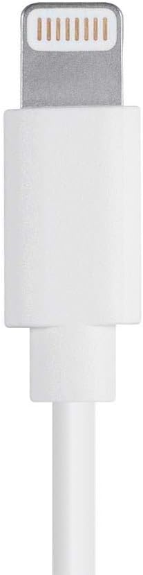 Monoprice Lightning to USB Type-A Charging Cable - Apple MFi Certified, 3 Feet, White - Essential Series