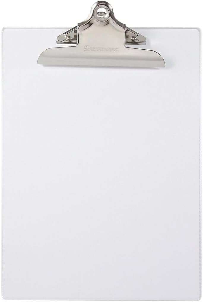 SAUNDERS Recycled Plastic Clipboard with High-Capacity Clip