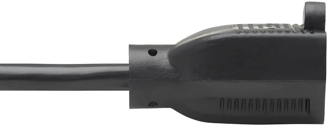 Tripp Lite Power Extension Cord Right-Angle 5-15P to 5-15R 16AWG 13A 1ft (P024-001-13A15D)
