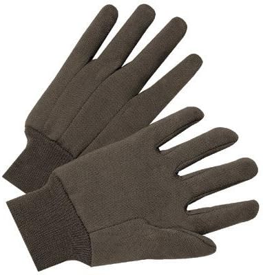 1000 Series Jersey Gloves - 4503 9 oz brown jersey cotton glove [Set of 12]