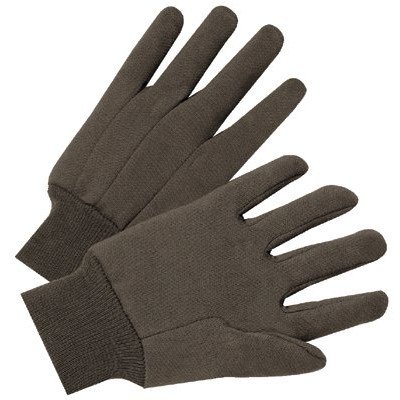 1000 Series Jersey Gloves - 4503 9 oz brown jersey cotton glove [Set of 12]