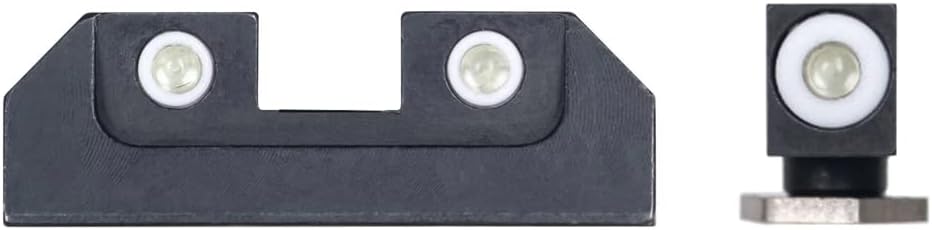 Night Fision Tritium Night Sight Set for Taurus G2C/G2/G3/TX22 - Perfect Dot Front Sight with Fluorescent Ring