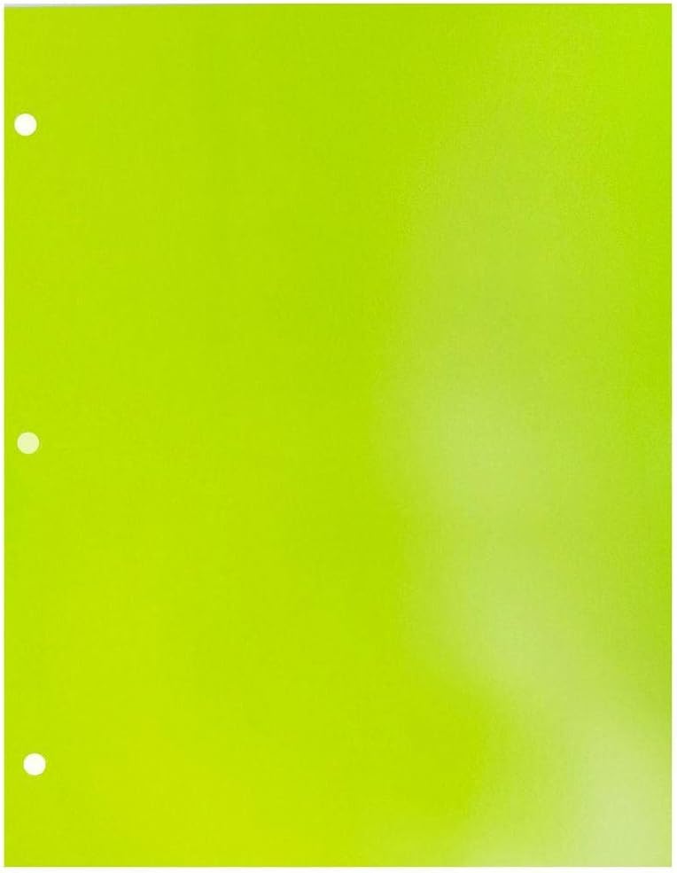 JAM PAPER Laminated Two-Pocket Glossy 3-Hole Letter Size Folders