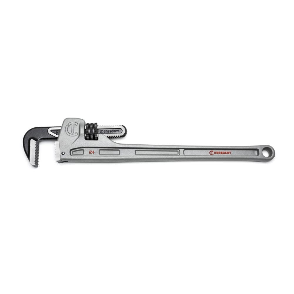 Crescent Straight Pipe Wrench — Aluminum, 3" Capacity, 24" OAL