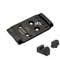 NIGHT FISION Optic Plate and Co-Witness Sight Set Compatible with Holosun EPS to Glock 17/19 MOS