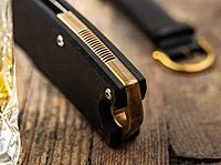 Boker Plus Fieldfolder - 3.35" Stonewashed D2 Blade, Linerlock with Black G10 Scales Designed by Jesper Voxnaes - 01BO375